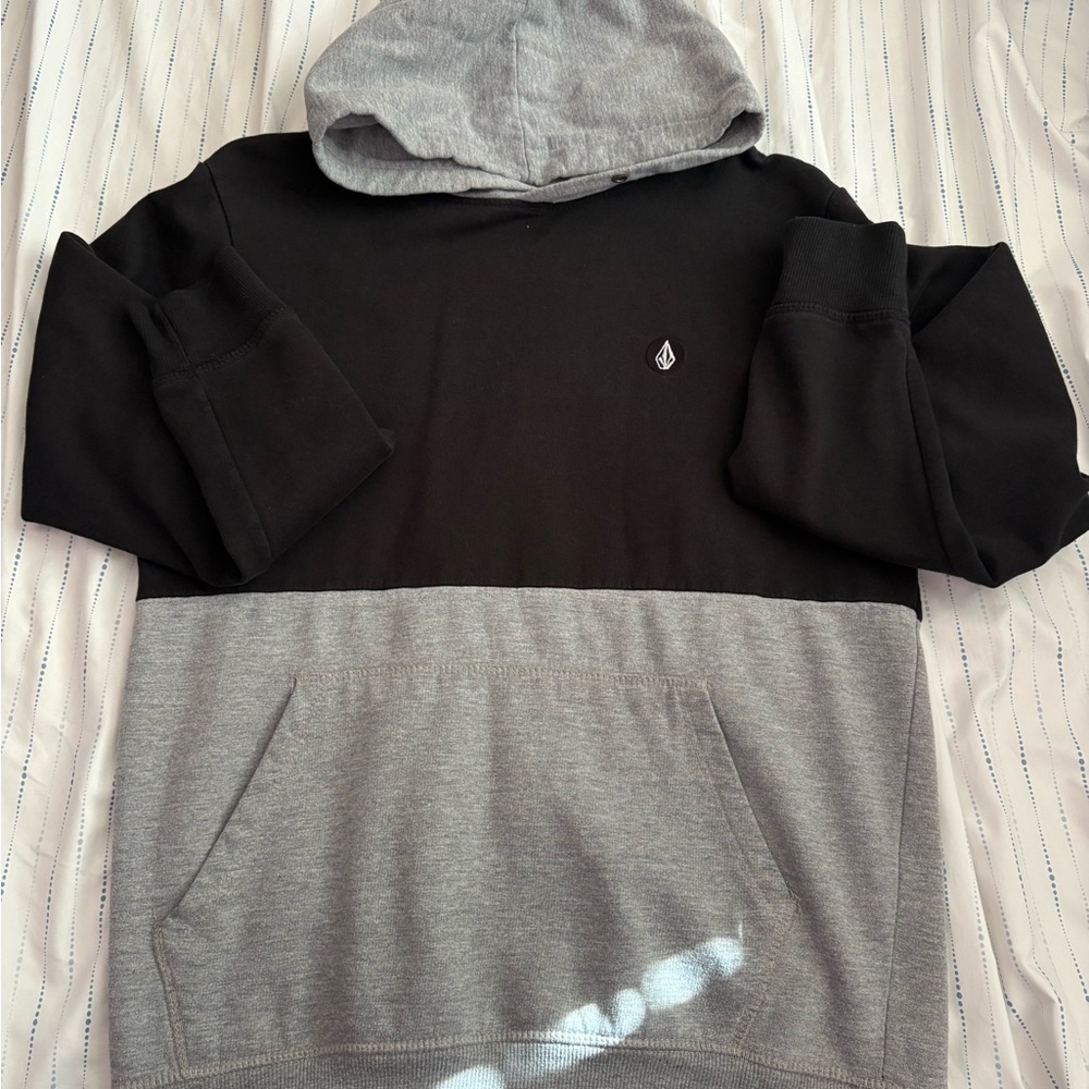 Volcom Two-Tone Black and Gray Hoodie